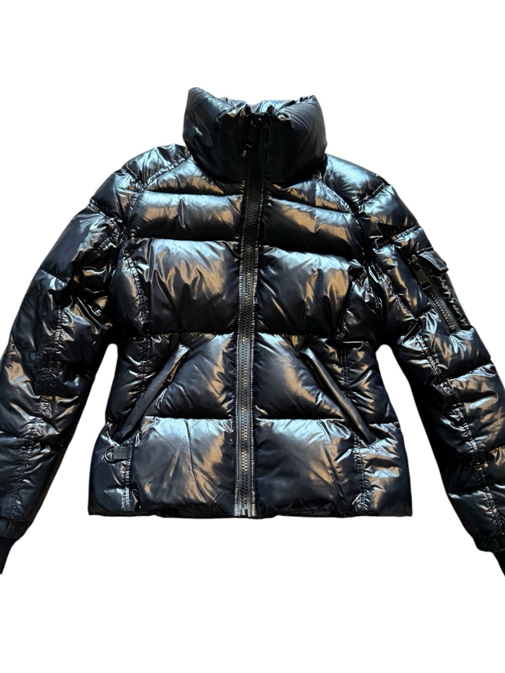 SAM. Freestyle Glossy Black Puffer Jacket
